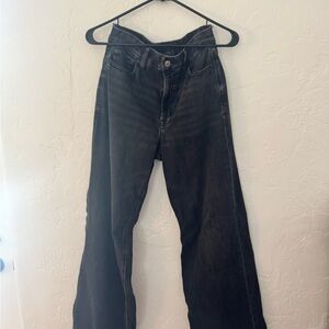 American Eagle Outfitters Curvy Super High Rise Baggy Wide Leg Jeans - size 2